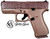 GLOCK 43X MOS 9MM 3.41 ROSE GOLD GLITTER GUNZ