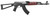 ZASTAVA ARMS ZPAPM70 7.62X39 RED HANDGUARD TRIANGLE STOCK