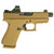 GLOCK 43X CUSTOM "SHARK PUPPY" FDE HANDGUN 9MM LUGER 10RD MAGAZINES 1 3.9"