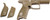 BERETTA FRAME APX FLAT DARK EARTH-NO FINGER GROOVES POLY