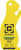 CALDWELL AR500 RIMFIRE PRAIRIE DOG TARGET 1/4" YELLOW