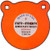 AR-MOR 6" AR500 STEEL GONG 1/2" THICK STEEL ORANGE ROUND