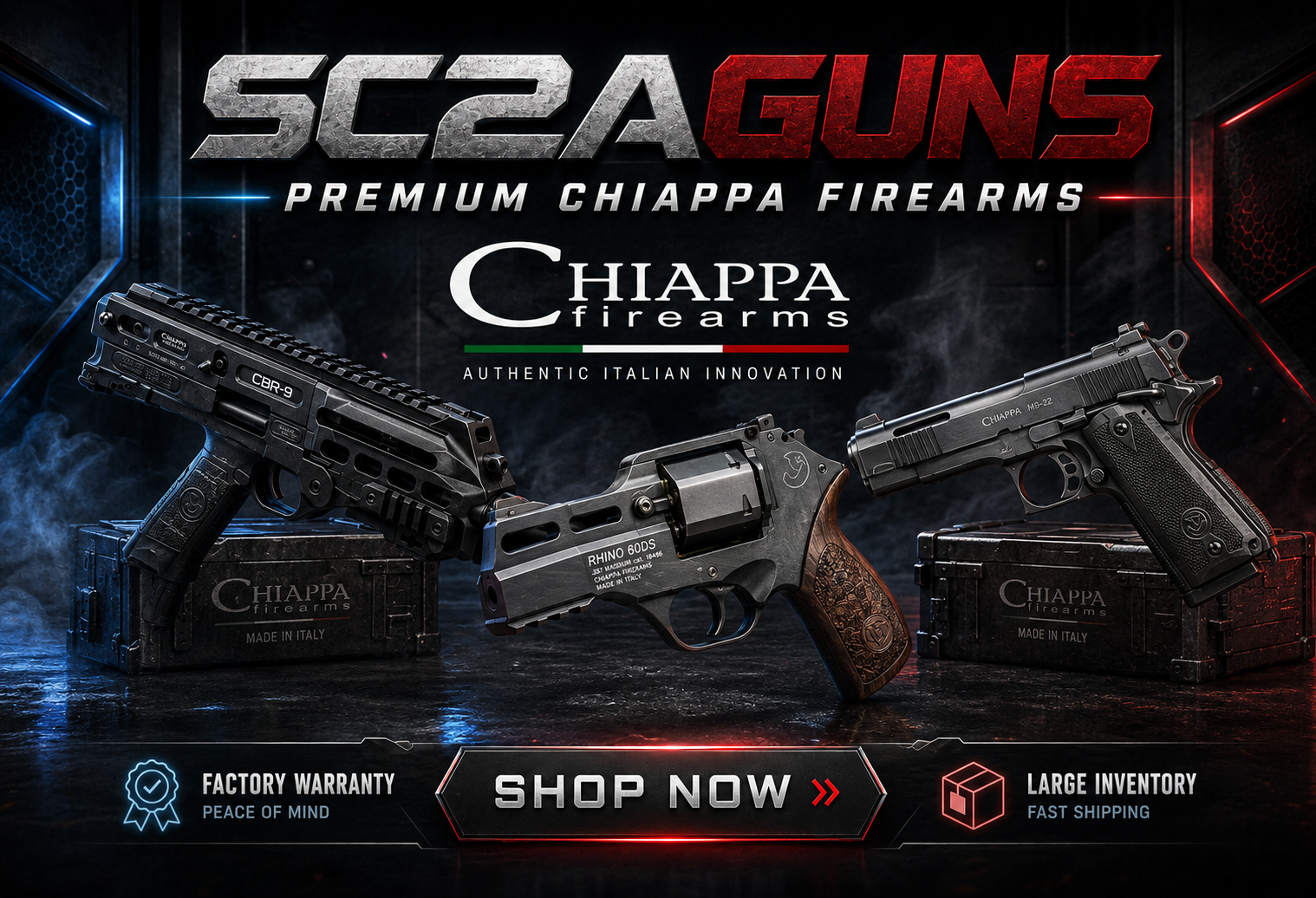 Chiappa Firearms: Innovation, Collector Appeal, and Standout Firearms at SC2AGuns.com