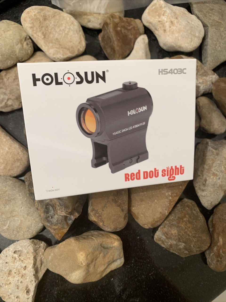 Holosun HS403C Solar Power Micro Red Dot Sight - Shake Awake Red