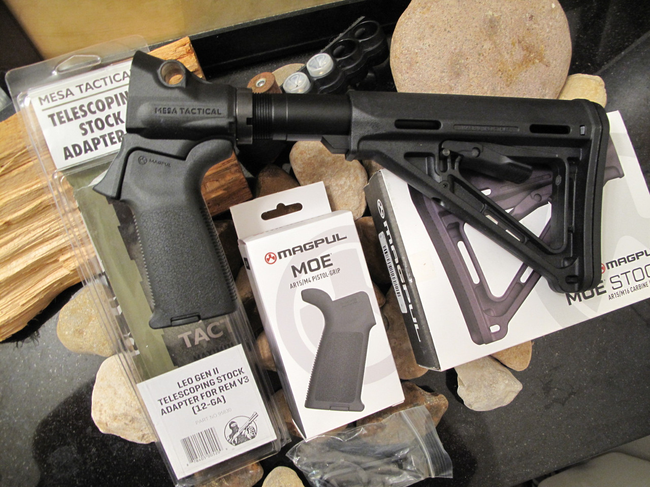 Magpul + Mesa Tactical Stock Remington TAC 14 Pistol Grip 6 POSITION +SHIM! Slade Street Tactical