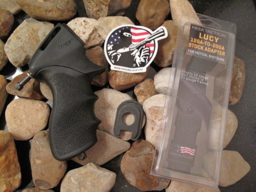 Hogue Fits Pardner Pump Pistol Grip + Mesa Lucy 20 Gauge Adaptor Made