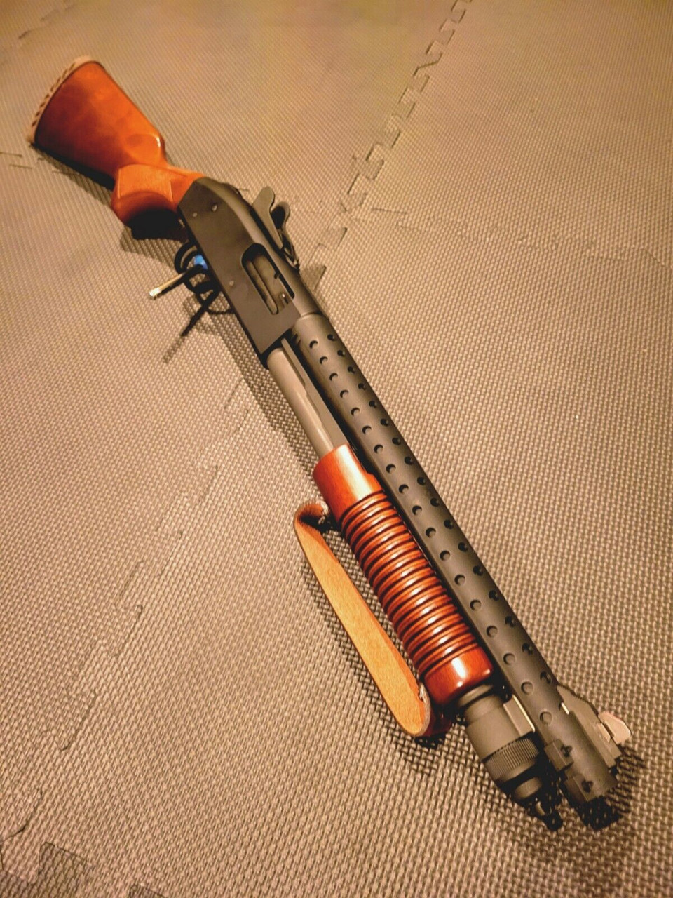 Defender MINI SHELL Adaptor + MOSSBERG 500 Heat Shield Shotgun + RED ...