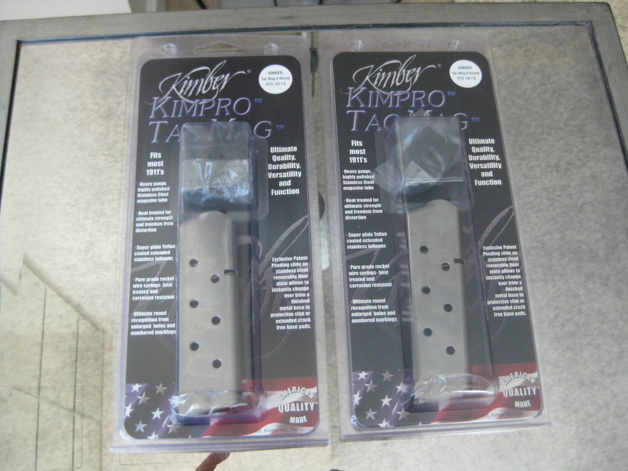 2 Pack Kimber KIMPRO TAC MAG 1911 Compact Officers 7rd Magazine Mag