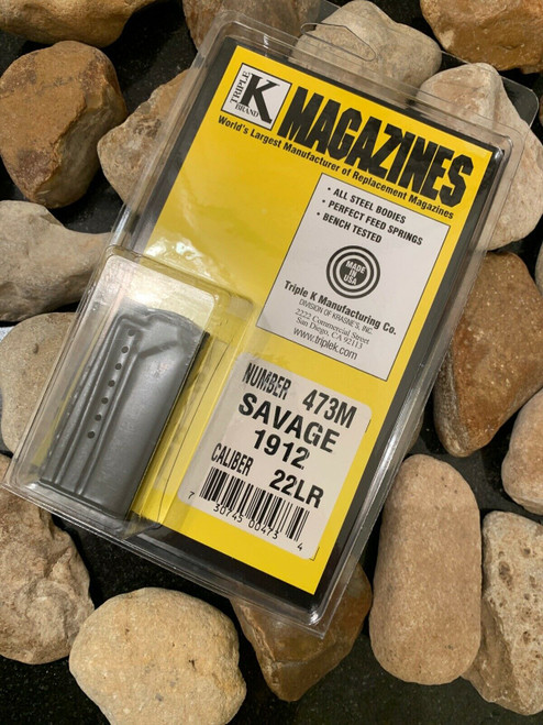 Savage Model 1912 22 LR Magazine by Triple K #473M .22lr Mag Mags Lifetime WTY!