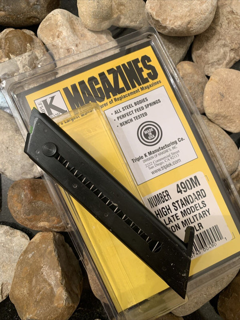 SINGLE Fits High Standard Late NON MILITARY MAGAZINE Mag USA MADE 22LR 10 Rd 22 SINGLE Fits High Standard Late NON MILITARY MAGAZINE Mag USA MADE 22LR 10 Rd 22