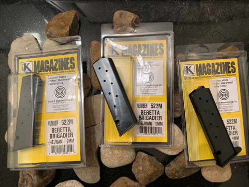 3-Pack 8RD Magazine fits Beretta Helwan 1951 9mm 522M Brigadier & Clones Mag USA