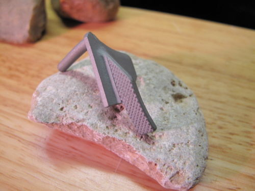 1911 45 EXTENDED Checkered STAINLESS Thumb Safety Made in the USA in Texas .45