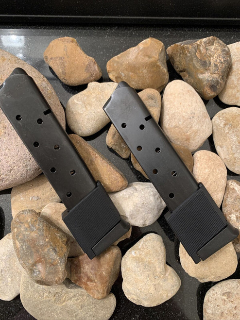 2-Pack ELITE .45 1911 45 Magazine Mag 10 RD Removable Base BLUE EXTENDED