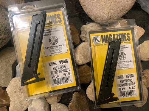 2-pack Fits High Standard MILITARY GRIP MAGAZINE Mags US MADE 22LR 10 Rd 22 2-pack Fits High Standard MILITARY GRIP MAGAZINE Mags US MADE 22LR 10 Rd 22