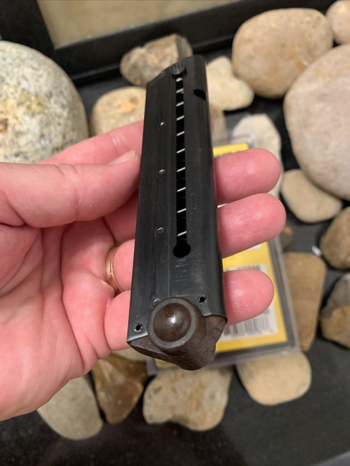 RARE Hardwood Luger .30 OR 9MM 7 Round RD Blued Steel Magazine Mag Mags US MADE RARE Hardwood Luger .30 OR 9MM 7 Round RD Blued Steel Magazine Mag Mags US MADE