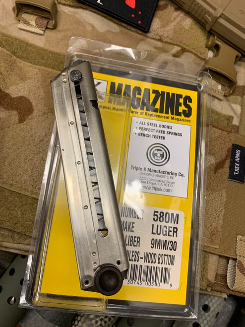 RARE STAINLES Hardwood Luger .30 OR 9MM 7 RD Blued Steel Magazine Mag Mags  RARE STAINLES Hardwood Luger .30 OR 9MM 7 RD Blued Steel Magazine Mag Mags