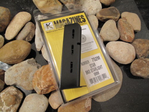 1-Single Star Fits BKS STARLIGHT 9mm Triple K 8 Shot Magazine Pistols 9mm 1-Single Star Fits BKS STARLIGHT 9mm Triple K 8 Shot Magazine Pistols 9mm