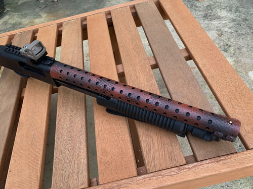 Mossberg Shockwave Heat Shield MERIDIAN RED 590 Shotgun 12GA ROUGH MODIFIED Mossberg Shockwave Heat Shield MERIDIAN RED 590 Shotgun 12GA ROUGH MODIFIED