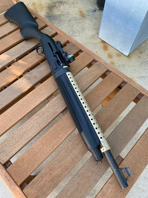 Beretta 1301 CUSTOM FDE SPRAYED Heat Shield +Ranger Bands® Shotgun