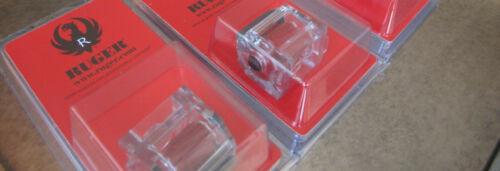 2-pack Clear 10/22 magazines w/ E&L Quad adapter Ruger OEM brand mags .22 LR NEW
