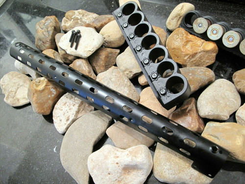 STEEL Fits Mossberg 500 Heat Shield + Sidesaddle 12 Gauge 7rd Shell Holder 12 GA