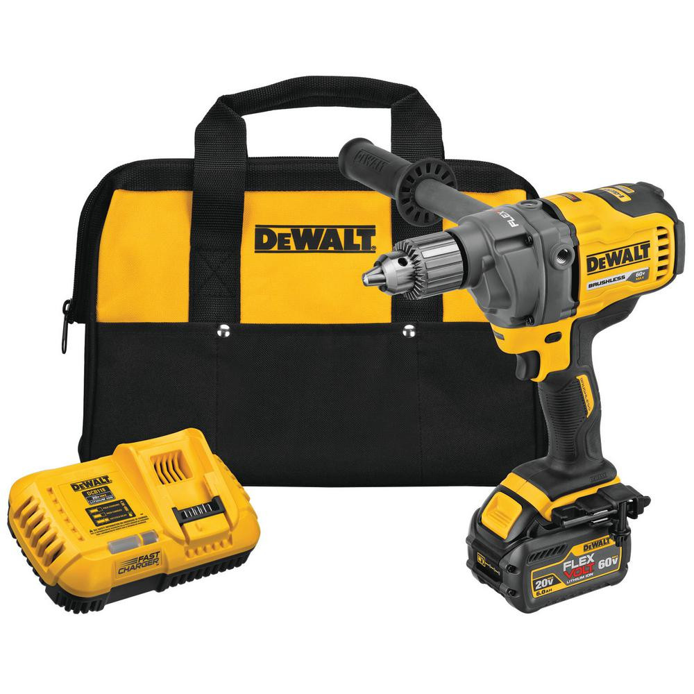 DeWalt 60-Volt MAX Lithium-Ion Cordless 1/2 Mixer/Drill w