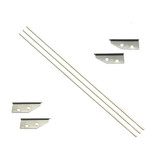 Columbia 8" Flat Box Blade Kit 501C8 - 3 Blades, 2 Sets of Skid Covers Columbia 8" Flat Box Blade Kit 501C8 - 3 Blades, 2 Sets of Skid Covers