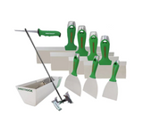 USG Sheetrock Classic SS Premium Set 4,5,6,8,10,12,14" knives, pan, mixer, saw