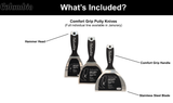 Columbia Comfort Grip Putty Knives 3 Pack (4,5+6")