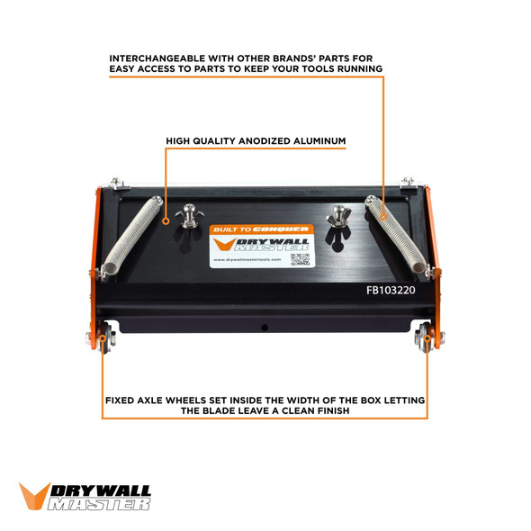 Drywall Master 10" Inside Track High Capacity Flat Finishing Box