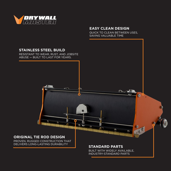 Drywall Master Inside Track Flat Box Set W/ Warrior Extendable Handle