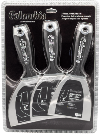 Columbia Comfort Grip Putty Knives 3 Pack (4,5+6") - JKBP