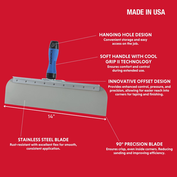 Advance 14" Offset Stainless Steel Knife