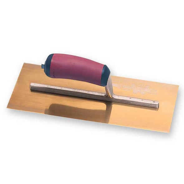 Marshalltown 13" x 5" Golden Stainless Trowel - Durasoft Handle