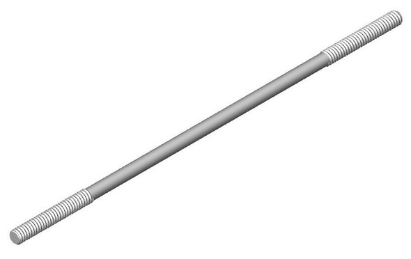 22 -  Stud Bolt Threaded Both Ends 1/4x7 1/8 22 -  Stud Bolt Threaded Both Ends 1/4x7 1/8
