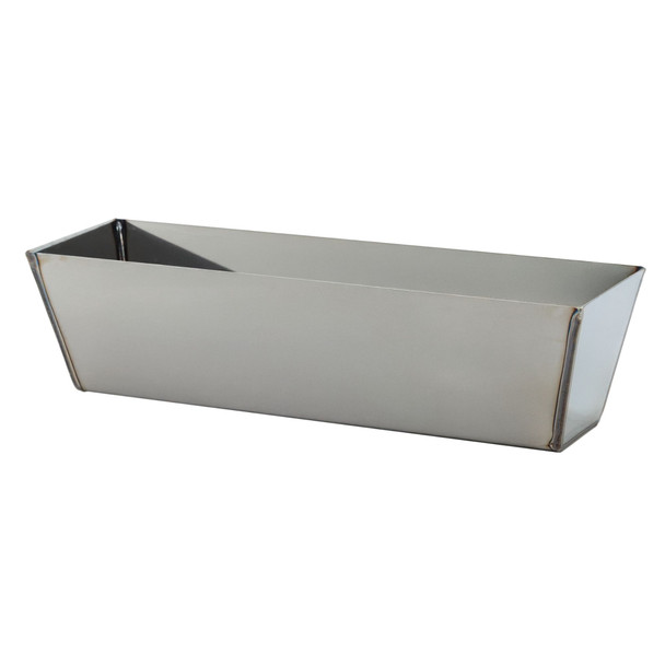 Advance 12" Heli-Arc Welded Stainless Mud Pan Rounded Bottom