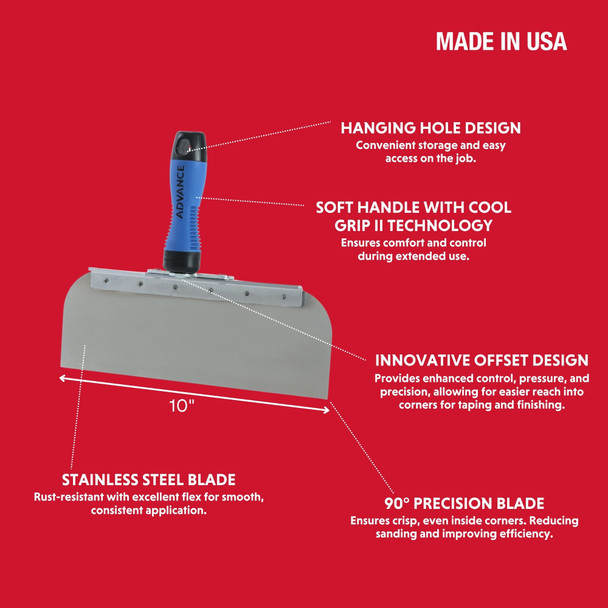 Advance 10" Offset Stainless Steel Knife