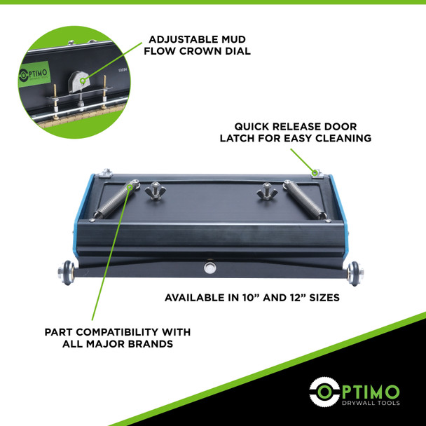 Optimo Drywall Tools 10" Drywall Flat Box