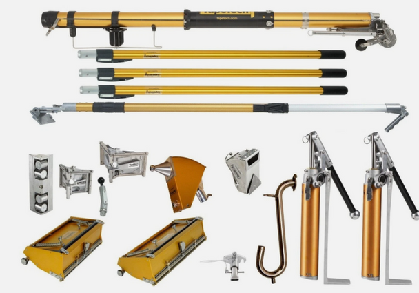 TapeTech® Drywall Taping Tools Pro Full Set! 2 Heads! 2 Pumps! W/ Nail Spotter!