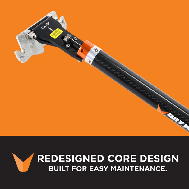 Drywall Master Warrior Carbon Fiber Extendable Flat Box Handle I 38"-60"
