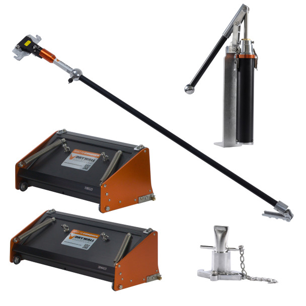 Drywall Master  10" & 12" Inside Track Flat Finishing Box Set W/ 42" Handle