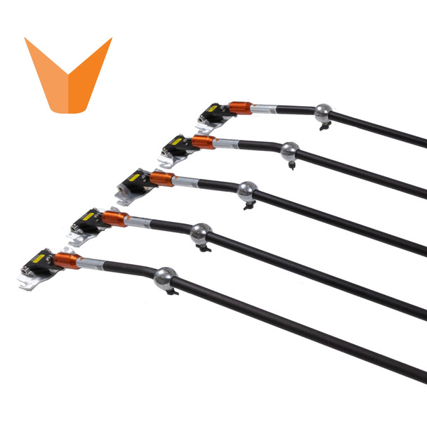 72" Sure-Stop Bent 180 Flat Finishing Handle - dm-B72DMFH-PM180