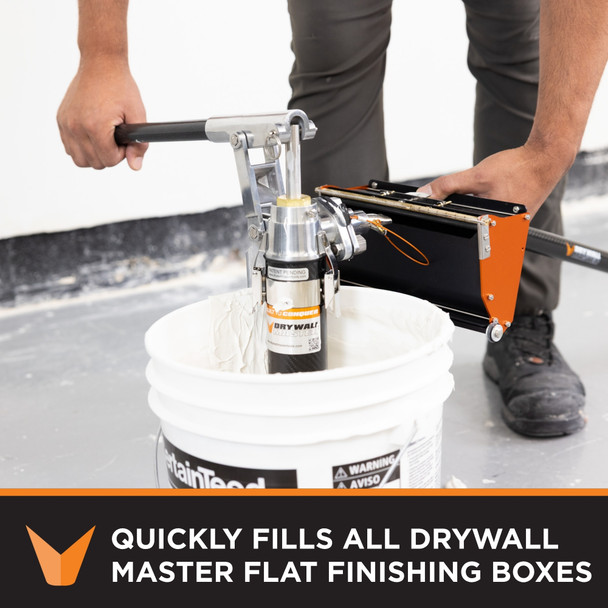 Drywall Master  10" & 12" High Capacity Flat Finishing Box Set W/  42" Handle