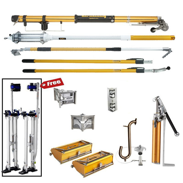 TapeTech MudRunner Extender Set  w/ 2 Angle Heads w/ FREE Stilts