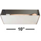 Advance 10" Heli-Arc Welded Stainless Mud Pan Rounded Bottom