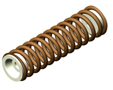 Al131v2 Spring 16 - Upper Coil Spring (Dark Brown) | Dura-Stilt Parts | Al's Taping Tools
