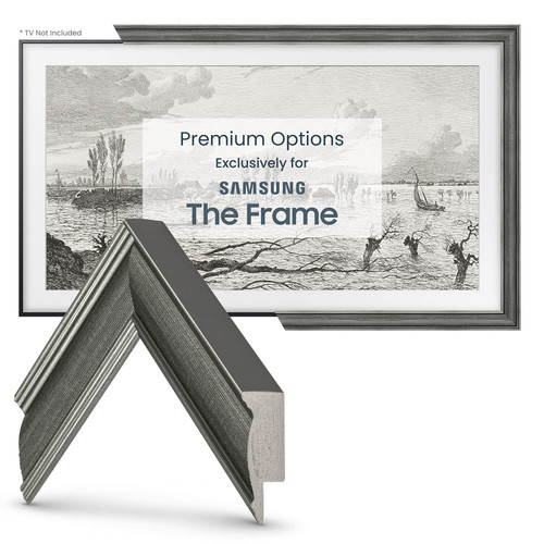 Deco TV Frames - 43" Slim Bezel for Samsung The Frame TV - Industrial Iron