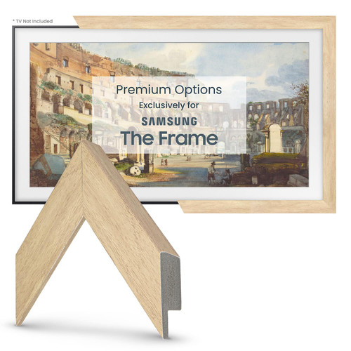 Deco TV Frames - 43" Slim Bezel for Samsung The Frame TV - Museum Maple