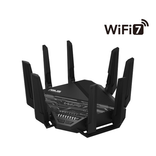 ASUS - RT-BE96U BE19000 Tri-Band Wi-Fi 7 Router - Black