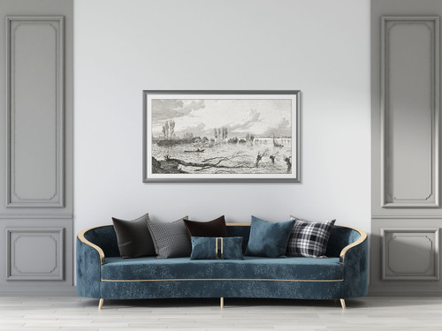 Deco TV Frames - Alloy Prismatic Bezel for Samsung The Frame TV - 75" - Graphite